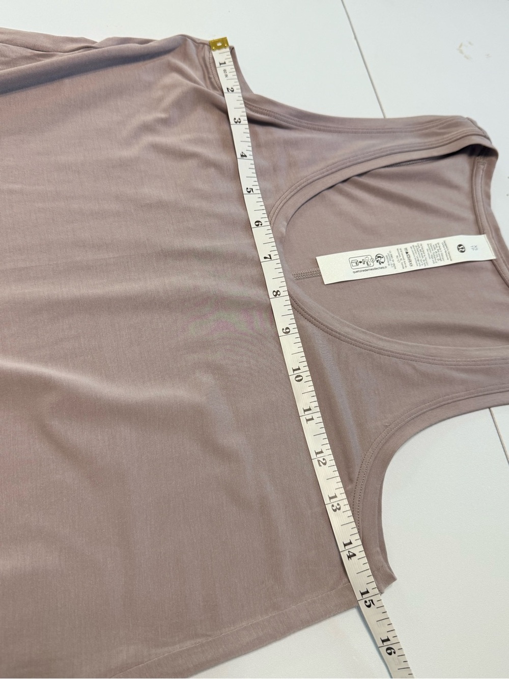 lululemon Modal Silk Side Slit Tank Mauve Dusk Pink Sleeveless Size XS - Picture 8 of 9